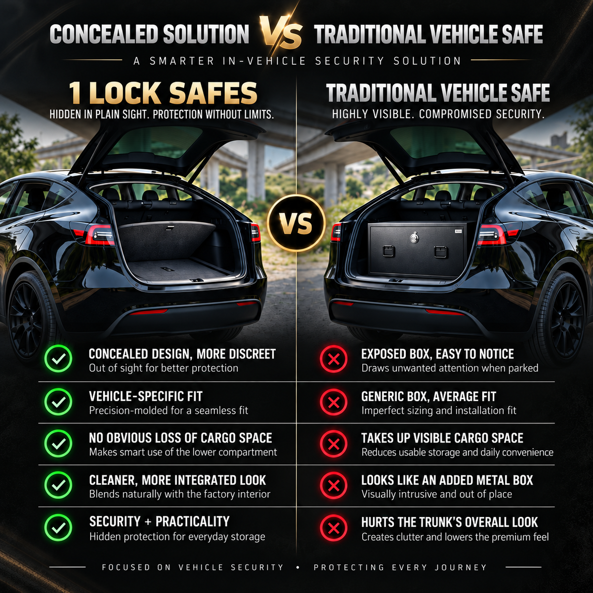 IOCLK Model Y Stealth Safe